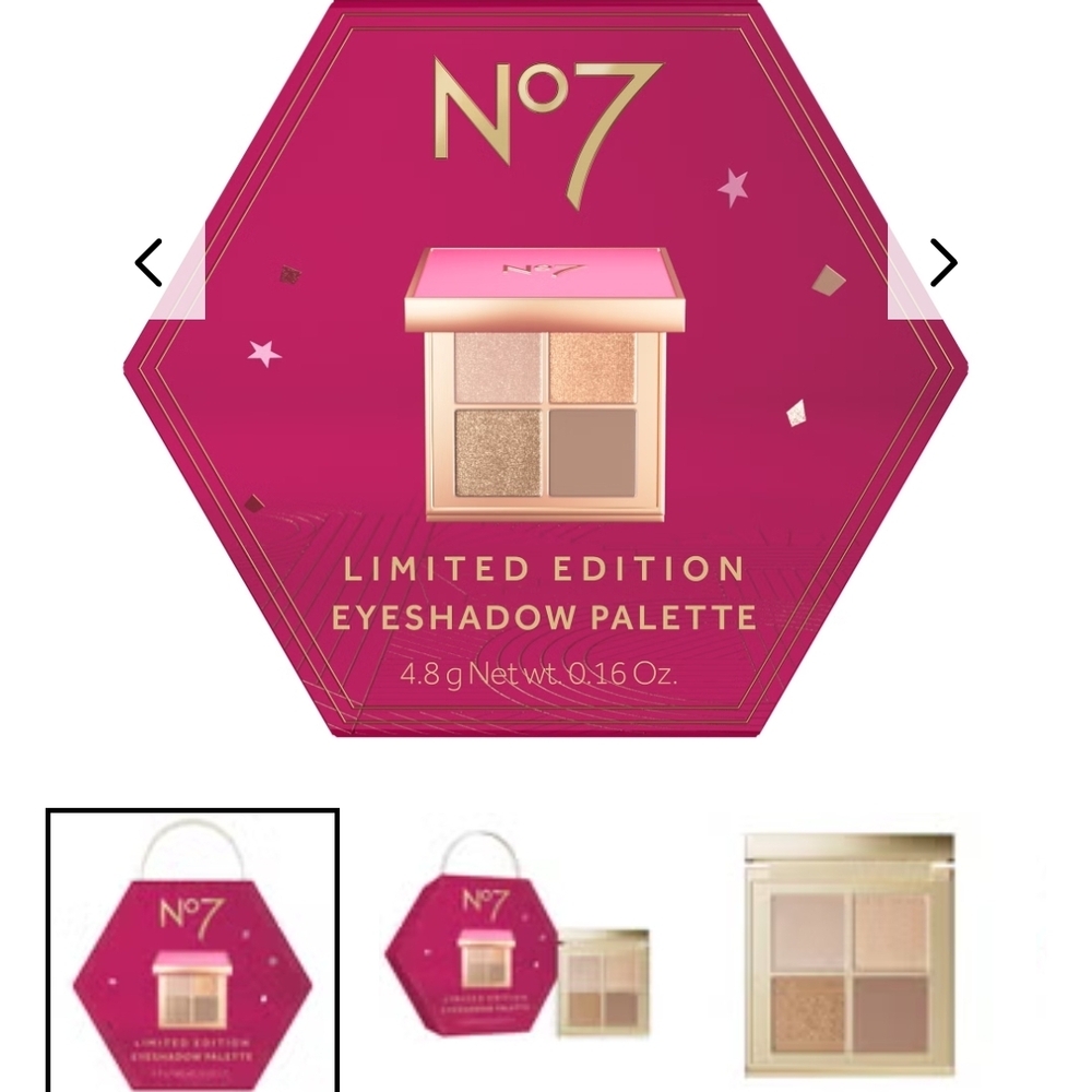 No7 Limited Edition Eyeshadow Palette - Gold and Cream